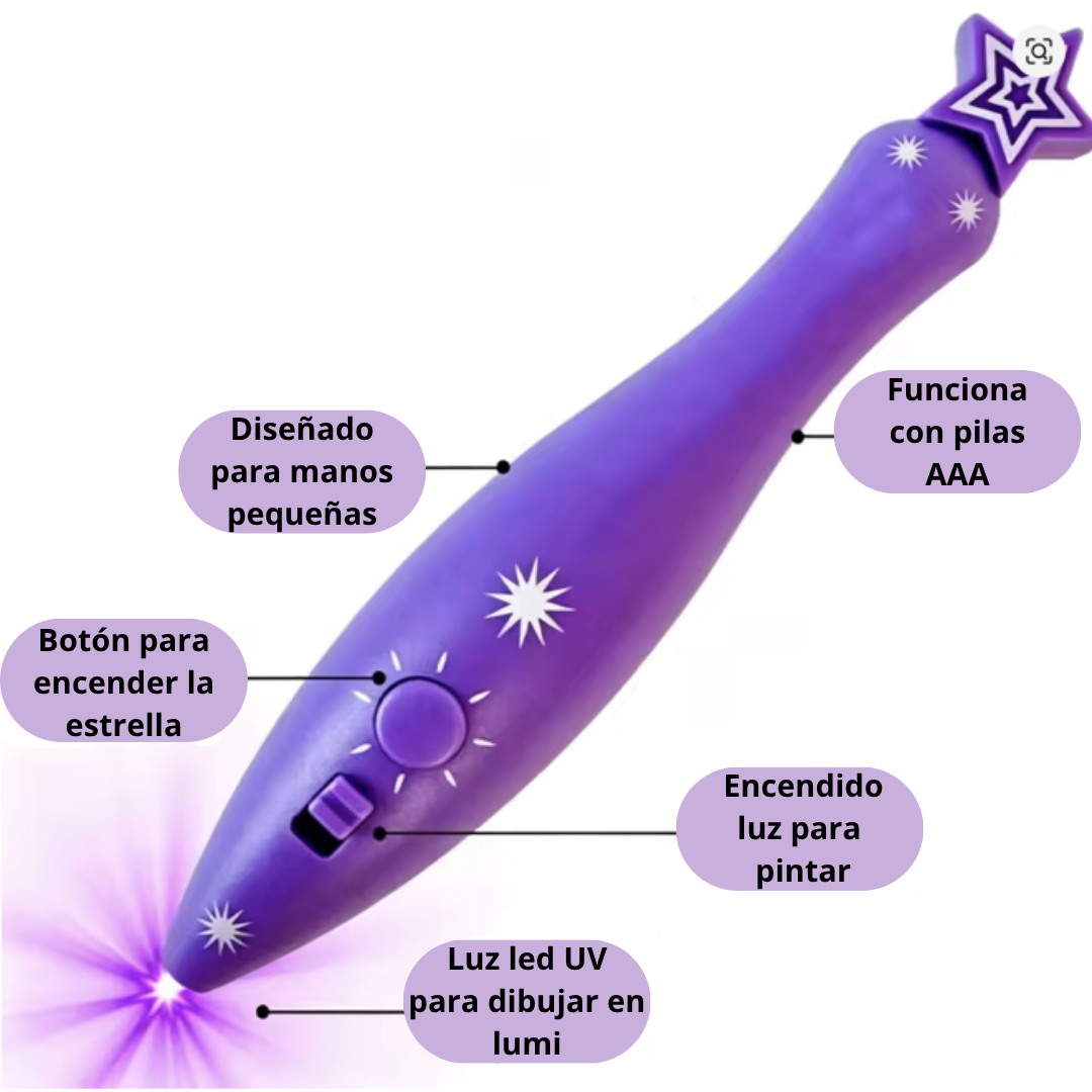 Peluche Pinta en la oscuridad